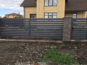 Забор жалюзи 72 метра фото в Кубинке